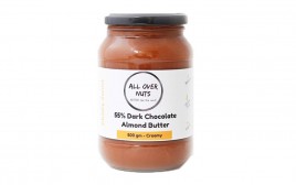 All Over Nuts 55% Dark Chocolate Almond Butter Creamy  Glass Jar  500 grams